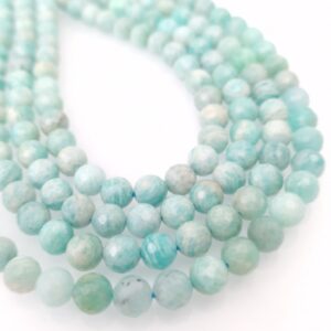 Amazonit 8mm fasetiran