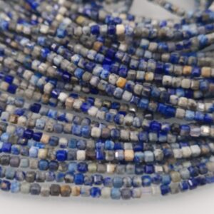 Lapis lazuli 2mm*2mm fasetiran