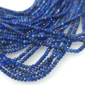 Lapis lazuli 3mm*2mm fasetiran