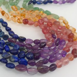 Ametist, lapis lazuli, aventurin, citrin, rutil kvarc -6mm*8mm