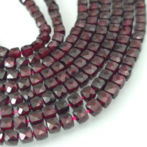 Granat 4mm*4mm fasetiran