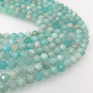 Amazonit 6mm fasetiran