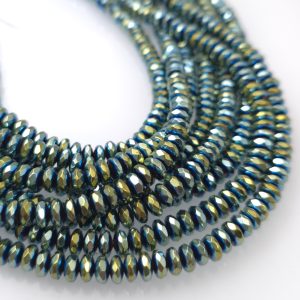 Hematit 6mm×3mm fasetiran