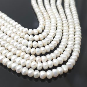 Biseri ~5mm×3mm 35cm niska