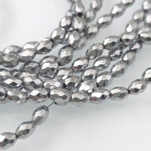Hematit 3mm×5mm fasetiran