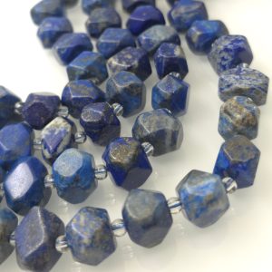 Lapis lazuli ~16mm×12mm fasetiran