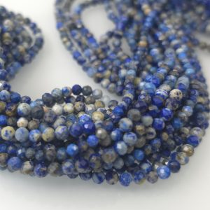 Lapis lazuli ~4mm fasetiran