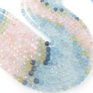 Morganit ~5mm×5mm fasetiran